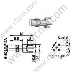 SSMC-Buchse für PCB RF-Anschluss