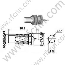 SMC-weiblicher Builkhead-Panel-Halterung HF-Anschluss